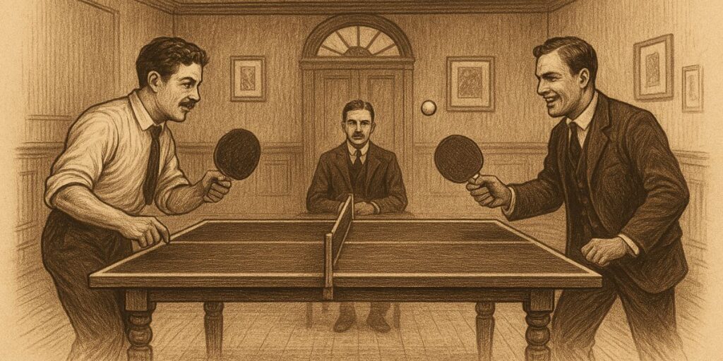 El primer club de ping pong
