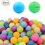 Regerly 50 Pieza pelotas colores ping pong 1