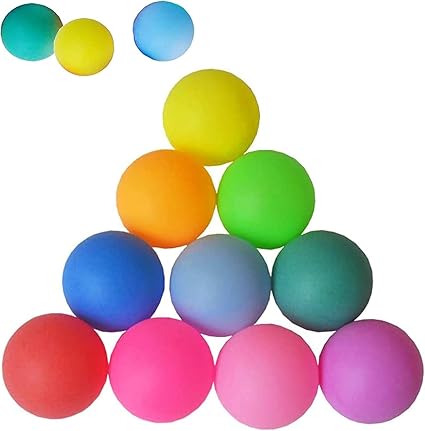 pelotas de colores de ping pong