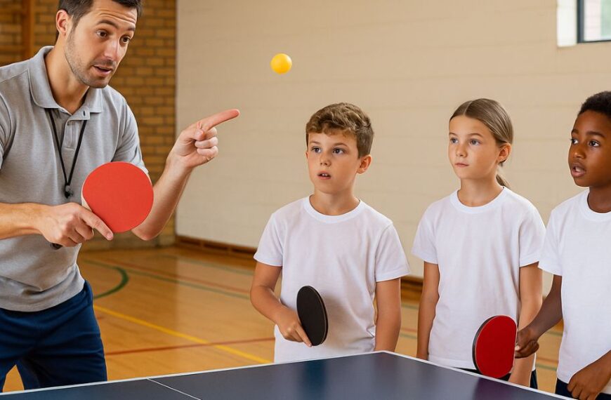 Cómo enseñar tenis de mesa en primaria desde cero (y que se diviertan)