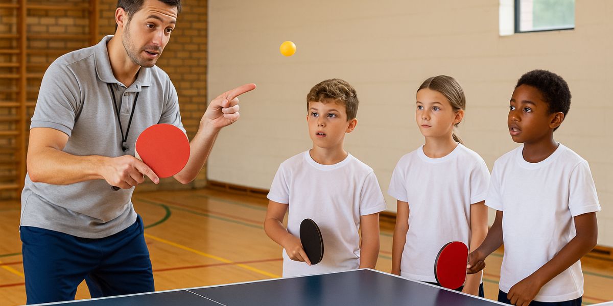Cómo enseñar tenis de mesa en primaria desde cero (y que se diviertan)