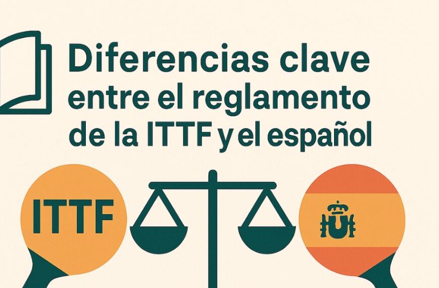 Diferencias clave entre el reglamento de la ITTF y el español