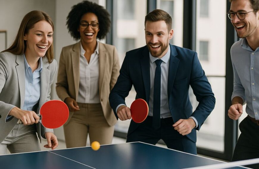 Ríe, muévete y gana enfoque: los beneficios del ping pong en espacios corporativos