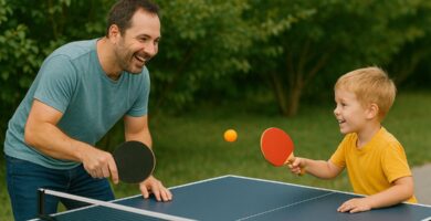 El tenis de mesa como actividad para padres e hijos 26 Ping Pong en familia