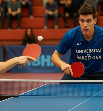 Ping pong universitario entre apuntes y topspins