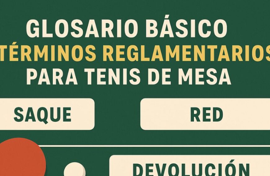 Glosario básico de términos reglamentarios para tenis de mesa