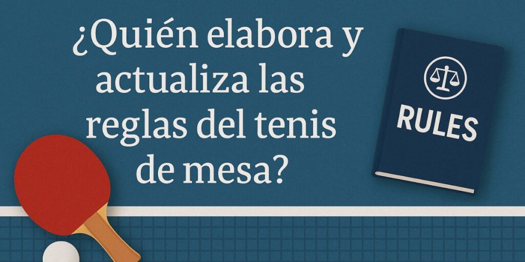 ¿Quién elabora y actualiza las reglas del tenis de mesa? 1 ¿Quien elabora y actualiza las reglas del tenis de mesa
