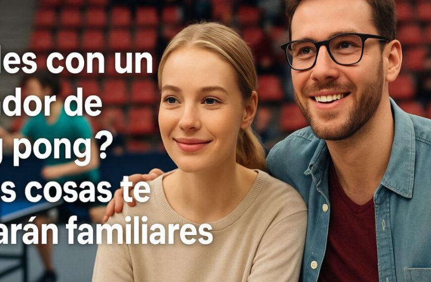 ¿Sales con un jugador de ping pong? Estas cosas te sonarán familiares